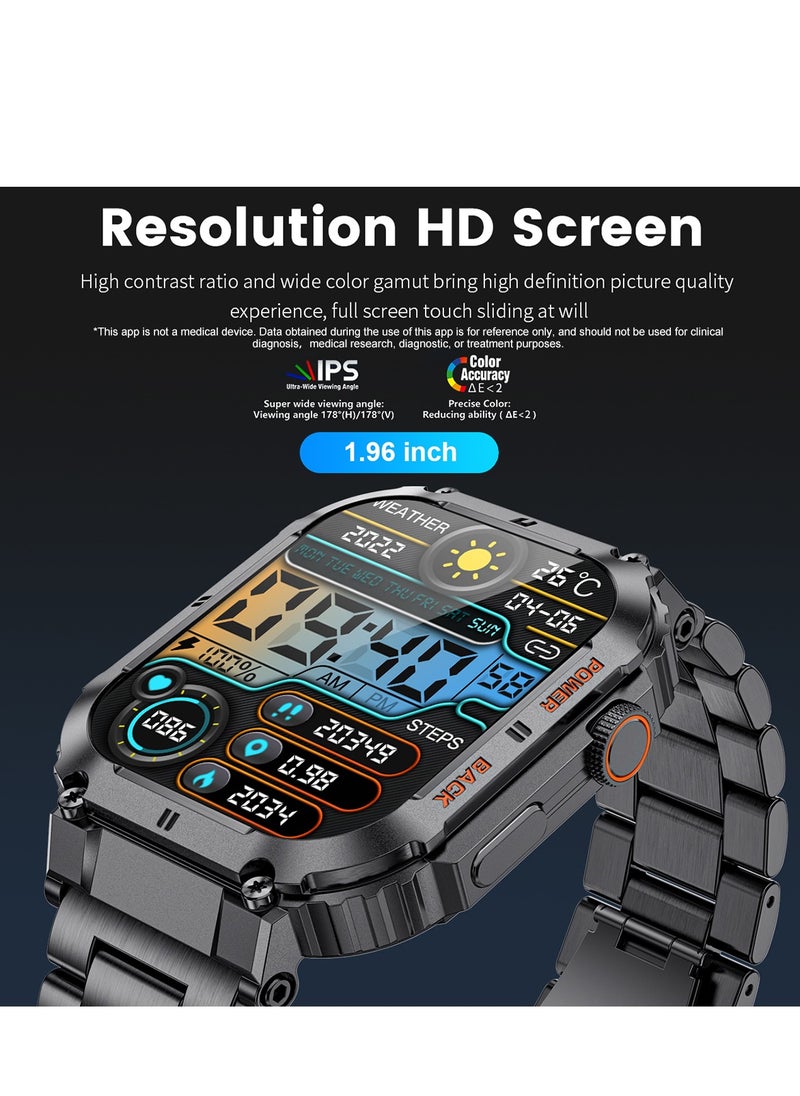 Smart Watch for Men Bluetooth Calling 1.96
