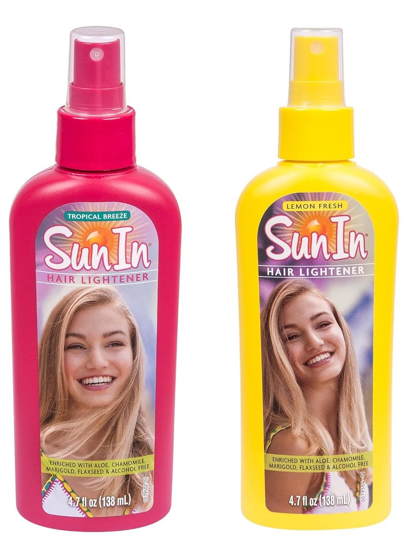 Sun-in Sun In Hair Lightener, Tropical Breeze & Lemon Fresh Combo - Packaging may vary