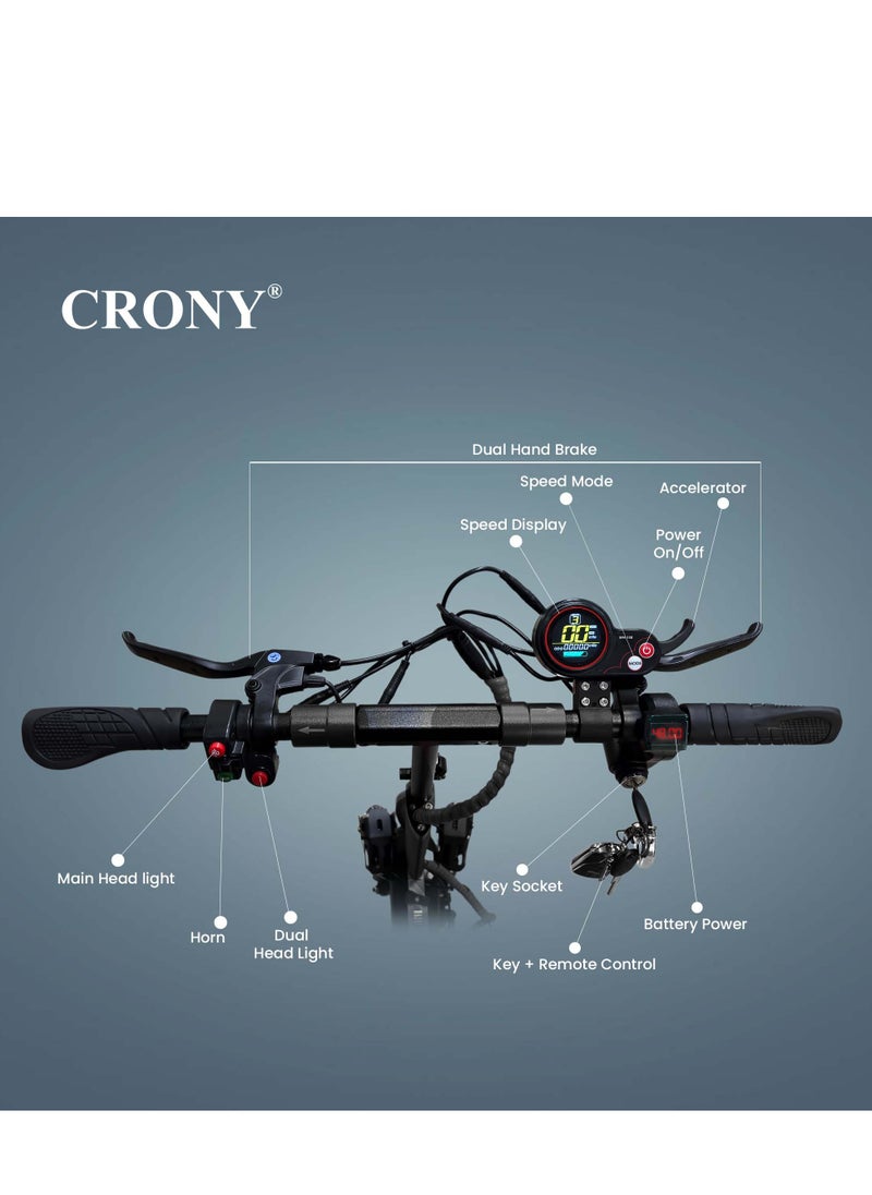 V10 Fast Speed E-Scooter 1200W Motor 48v/12ah,10