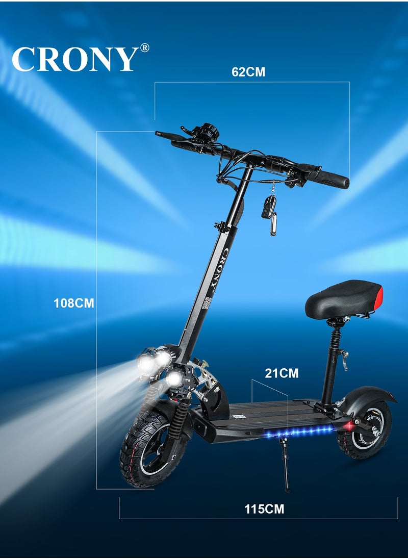 V10 Fast Speed E-Scooter 1200W Motor 48v/12ah,10