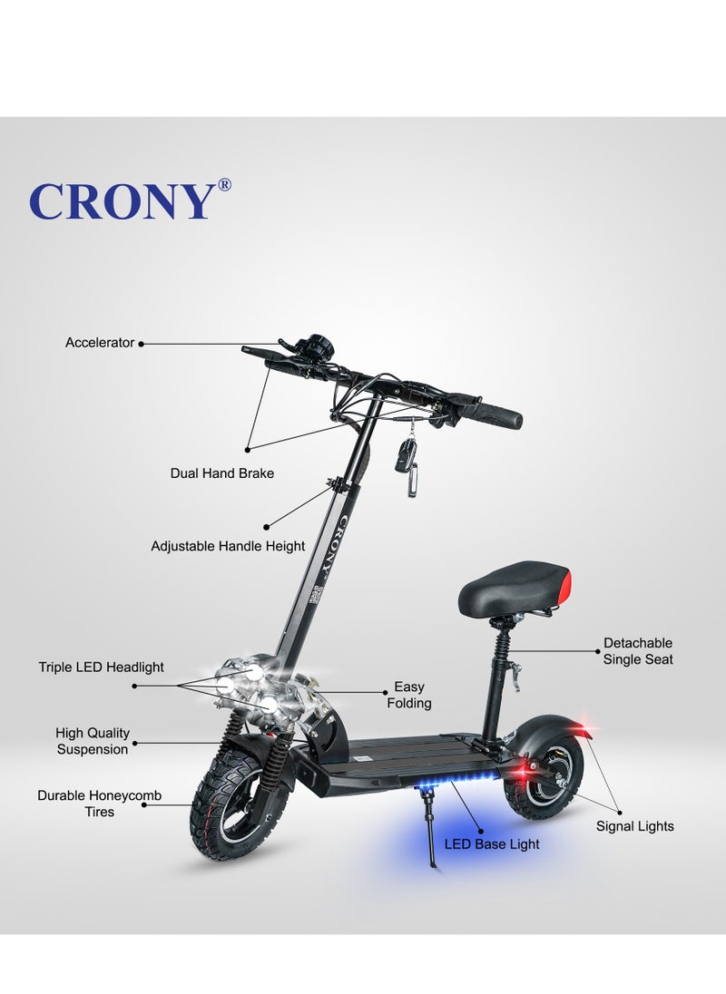 V10 Fast Speed E-Scooter 1200W Motor 48v/12ah,10