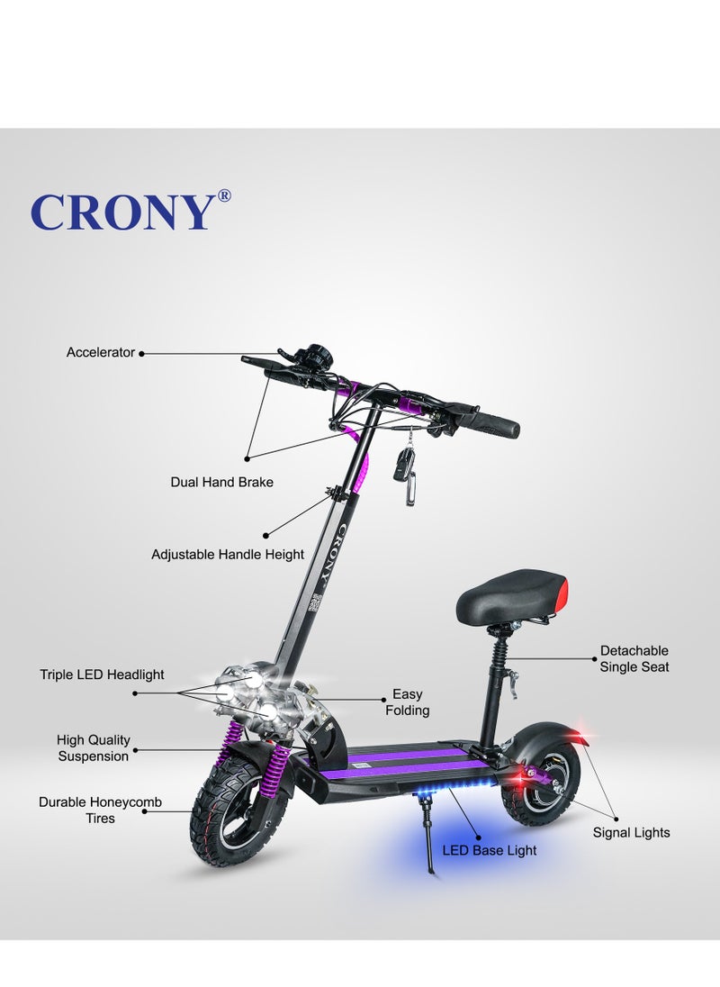 V10  Pro Fast Speed Electric Scooter 1200W Motor 36V Battery Triple Led Headlamps,10