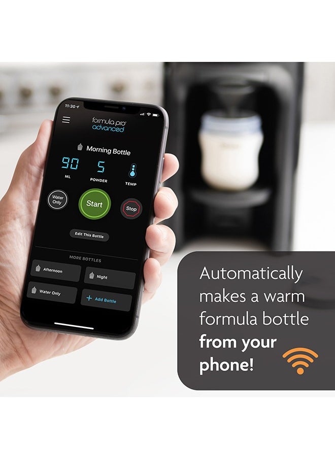 Formula Pro Advanced WiFi Formula Dispenser - Automatically Mix a Warm Formula Bottle From Your Phone Instantly – Easily Make Bottle With Automatic Powder Blending Machine, Black