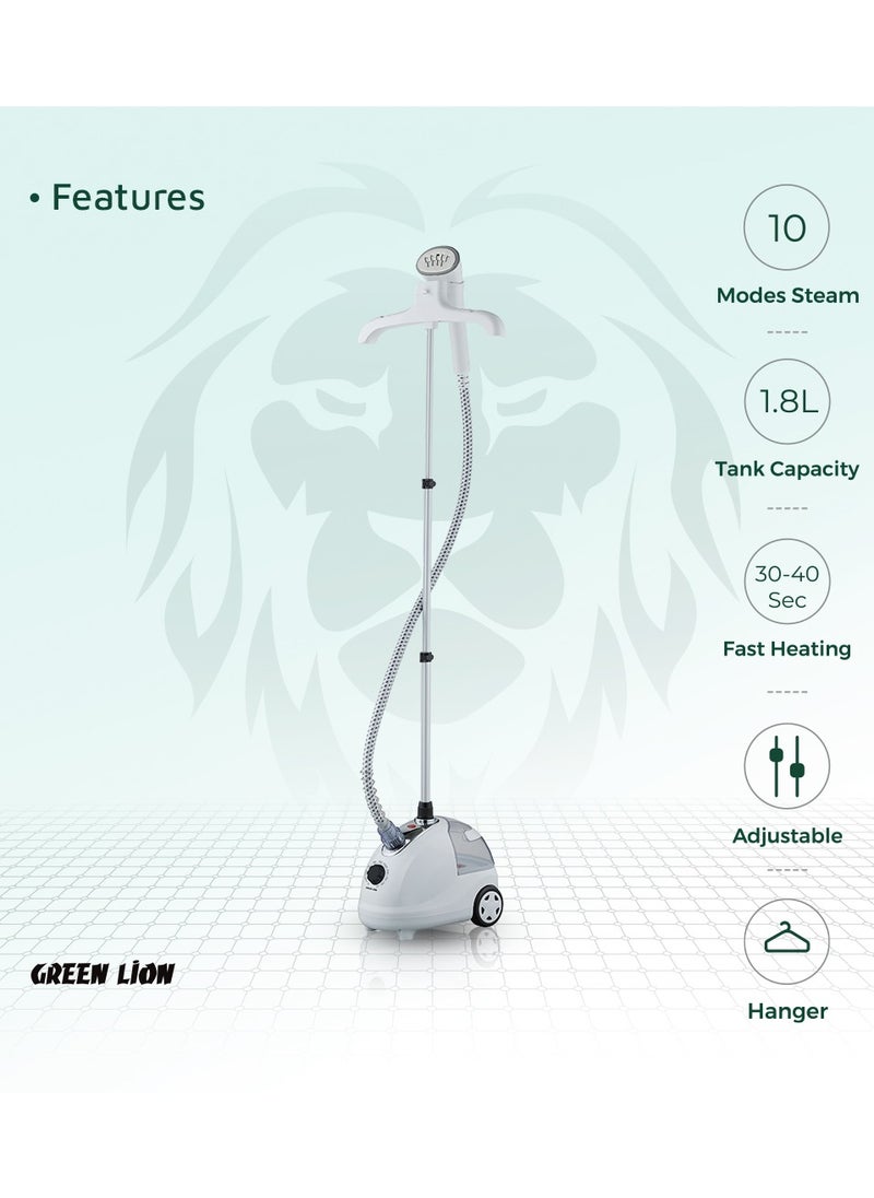 Steam Iron 2000W Portable Household Garment Steamer 5 Functional 1.8L / Easy To Use / Time-Saving & Effective Steam Iron  - White