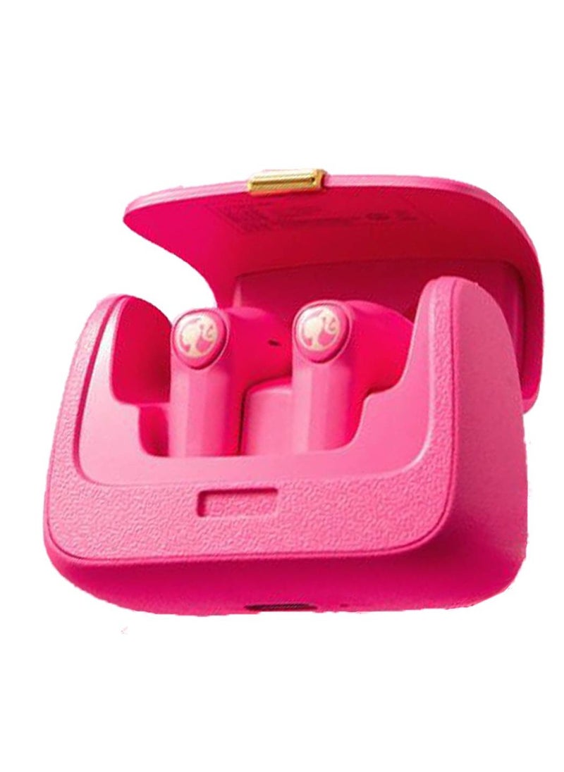 Queen's True Wireless Earbuds / Up To 15m Bluetooth Range / 5 Hours Play Time / Hand-Free Calls / Multi Touch - Pink