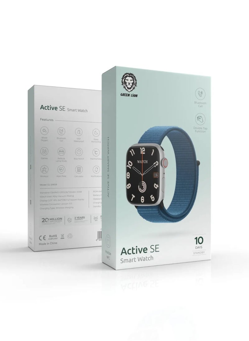 Active SE Smart Watch - Silver/Sky Blue