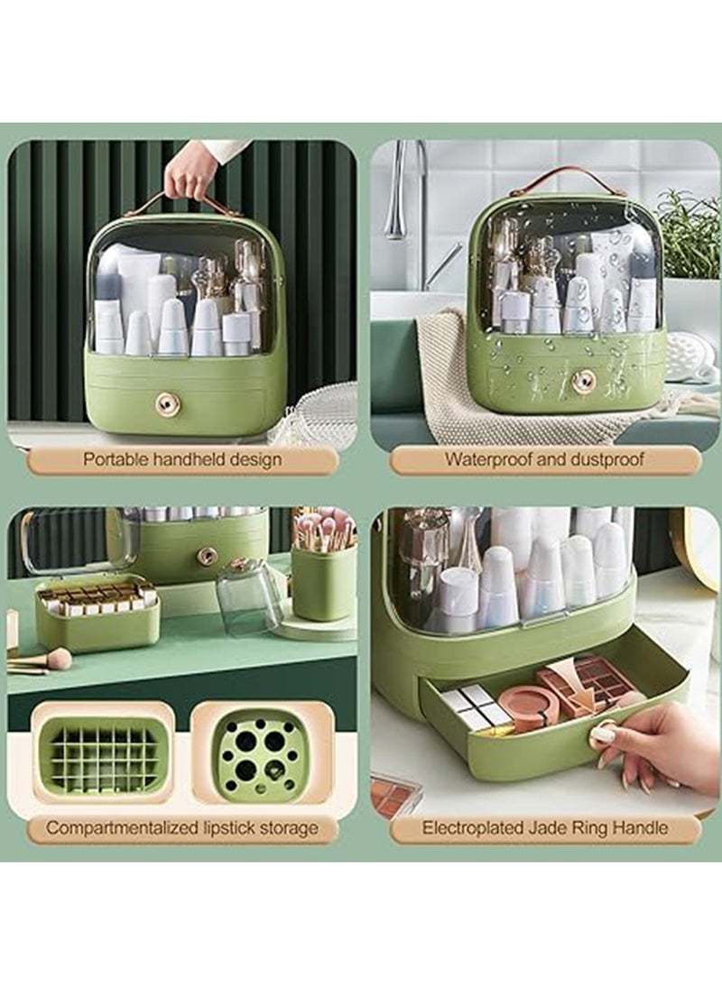 5 in 1 makeup organizer Box,skincare organizers ​with drawer，Waterproof, dustproof, make up organizers and storage drawers，Suitable for bathroom countertop, bedroom dresser