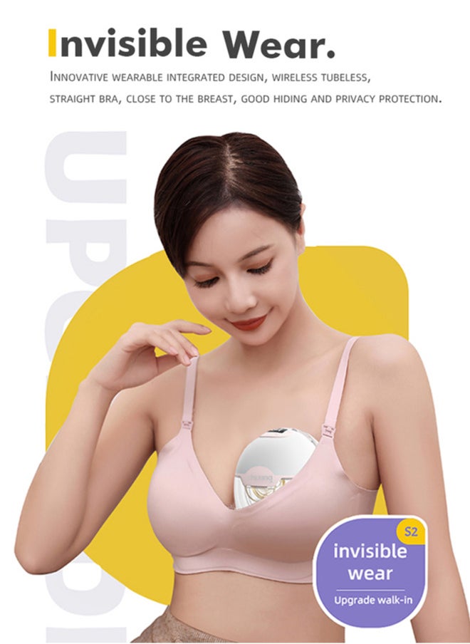 Wearable Breast Pump with 3 Mode 15 Levels, Hands Free Electric Breast Pump 1200mAh with Screen Display