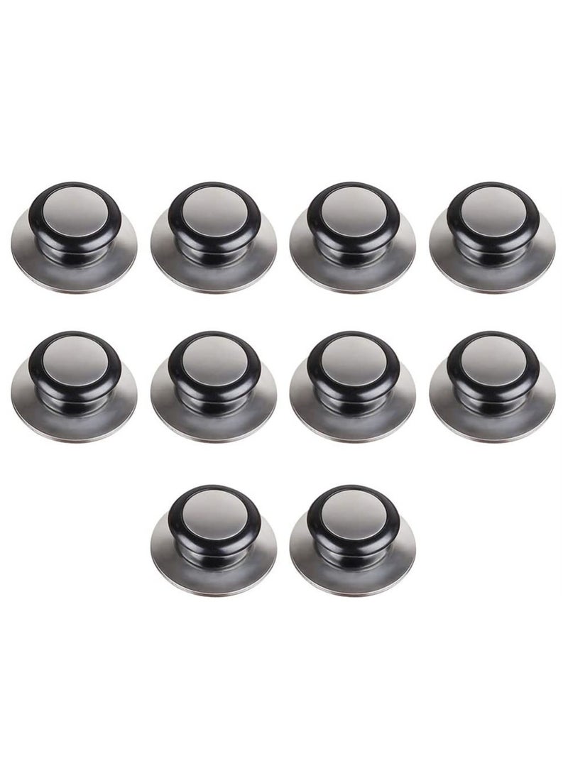 Pot Lid Knob, 10Pcs Stainless Steel Pot Lid Replacement Knob Pan Lid Cover Knob Handle for Cookware Lid and Oven