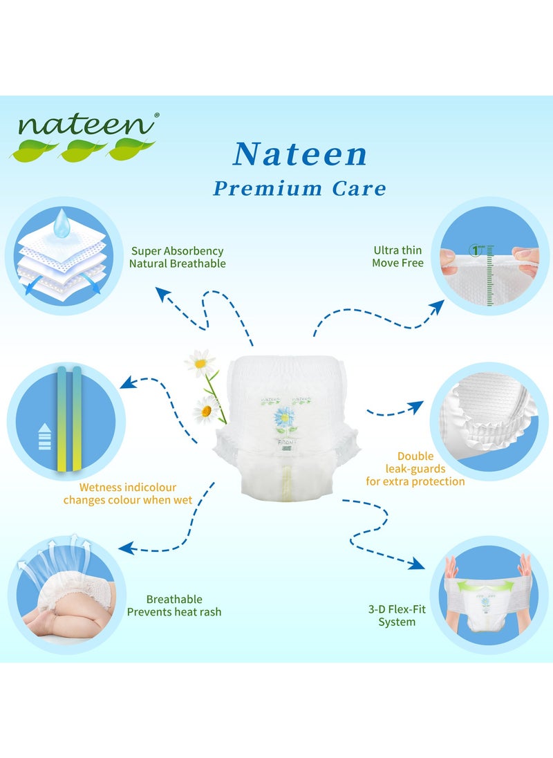 Premium Care Baby Pants Diapers, Size 4(9-14kg), Large Baby Pull Ups, 160 Count Diaper Pants, Super Absorbent, Ultra Thin Baby Diapers Pants