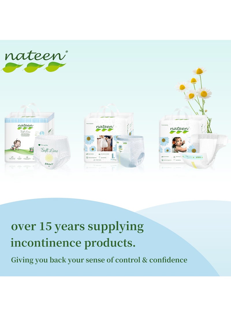 Nateen Soft Line Baby Pants Diapers, Size 5 (12-17kg), X-Large Baby Pull Ups,144 Count Diaper Pants, Super Soft and Breathable Baby Diapers Pants.