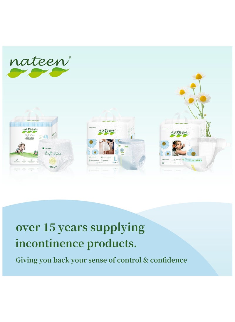 Nateen Soft Line Baby Pants Diapers ,Size 6 (15+kg),XX-Large Baby Pull Ups,168 Count Diaper Pants,Super Soft and Breathable Baby Diapers Pants.