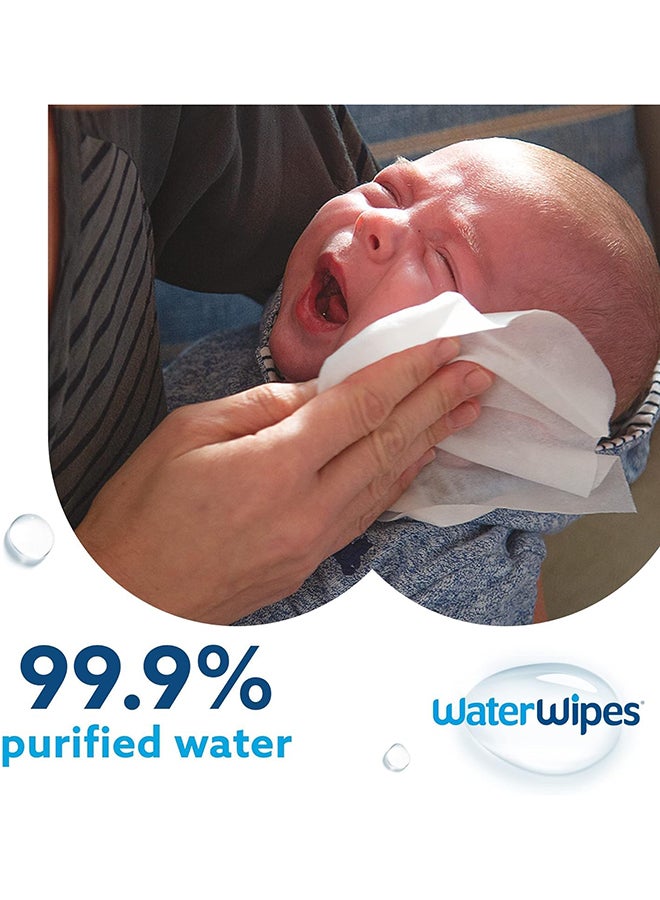 WaterWipes Purest Baby Wipes Sensitive Skin 5 x 60s (300 wipes) Pack Of 5