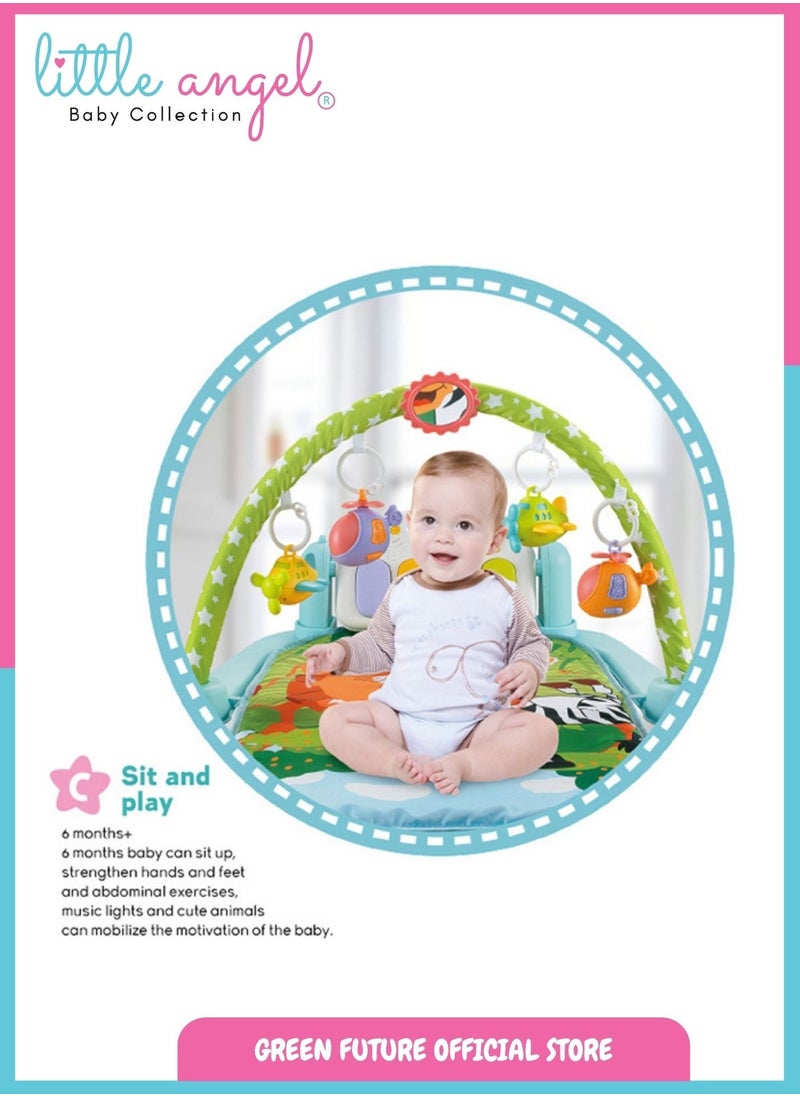 Baby Play Mat Activity Gym With Bluetooth With Musical Features And Hanging Toys