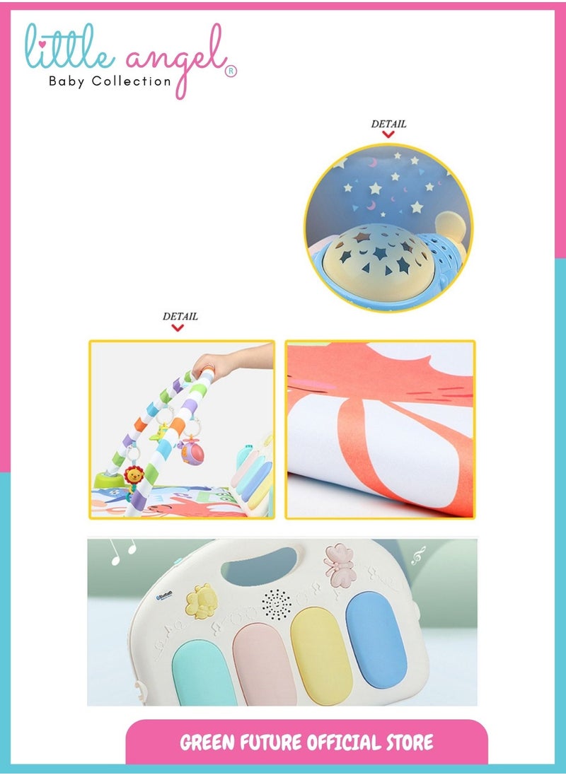 Baby Play Mat Activity Gym With Bluetooth With Musical Features And Hanging Toys