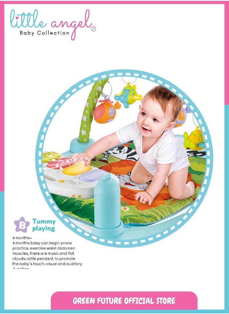 Baby Play Mat Activity Gym With Bluetooth With Musical Features And Hanging Toys