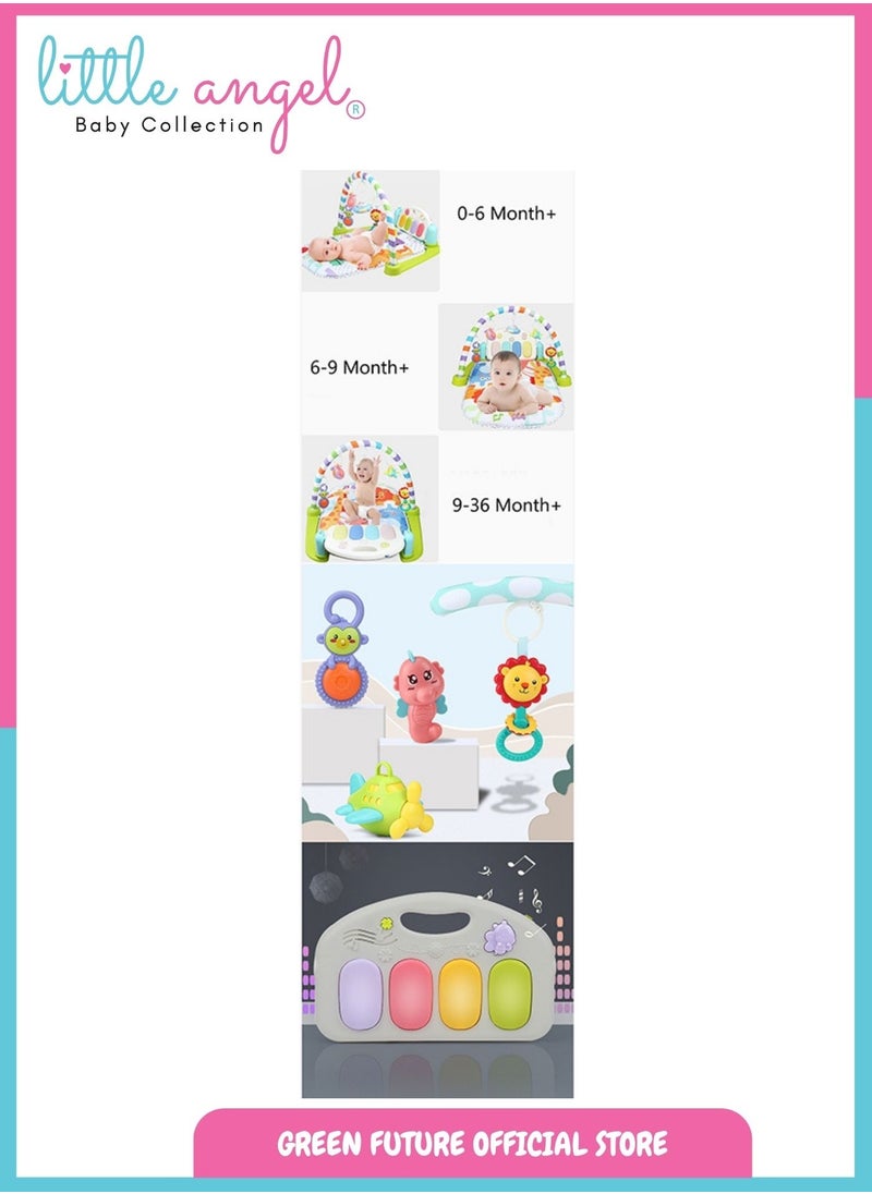 Baby Play Mat Activity Gym With Bluetooth With Musical Features And Hanging Toys