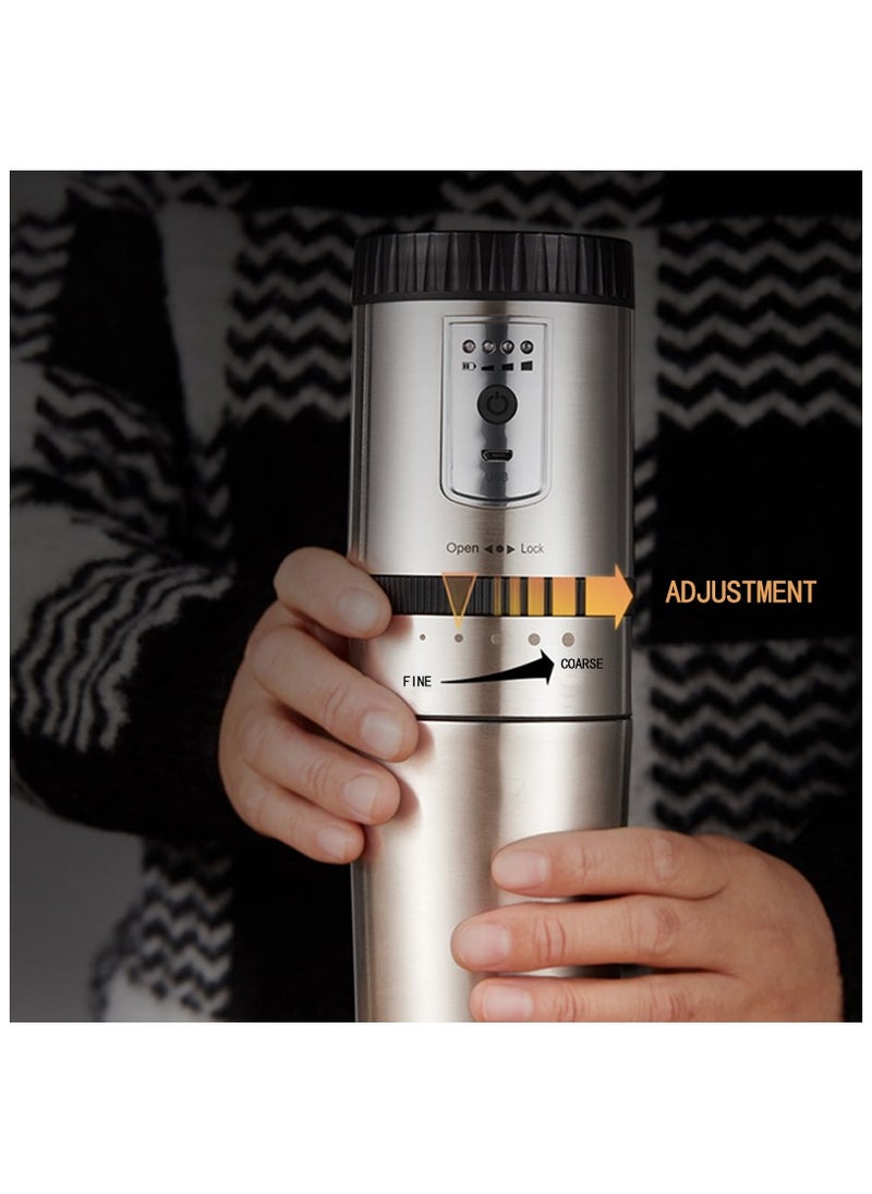 Portable Coffee Machine Mini Grinding and Coffee Maker with Stainless Steel Mug