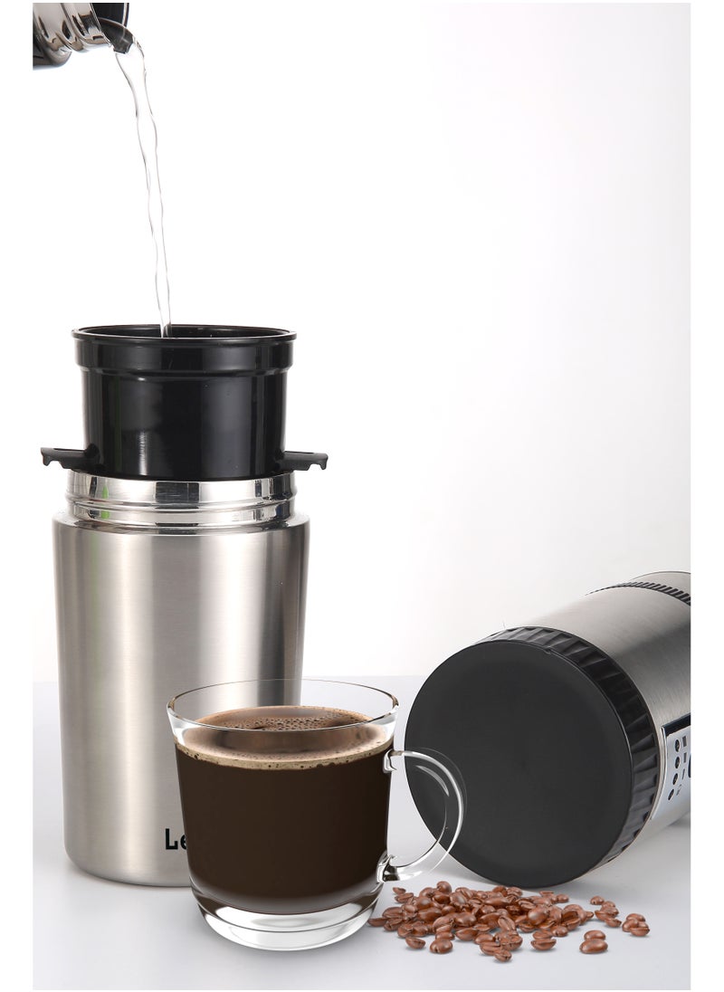 Portable Coffee Machine Mini Grinding and Coffee Maker with Stainless Steel Mug