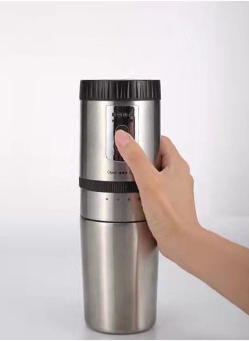 Portable Coffee Machine Mini Grinding and Coffee Maker with Stainless Steel Mug