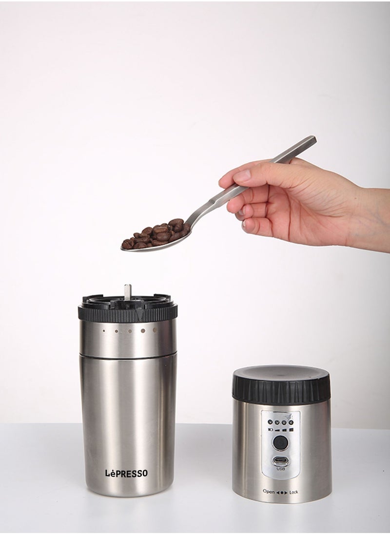 Portable Coffee Machine Mini Grinding and Coffee Maker with Stainless Steel Mug