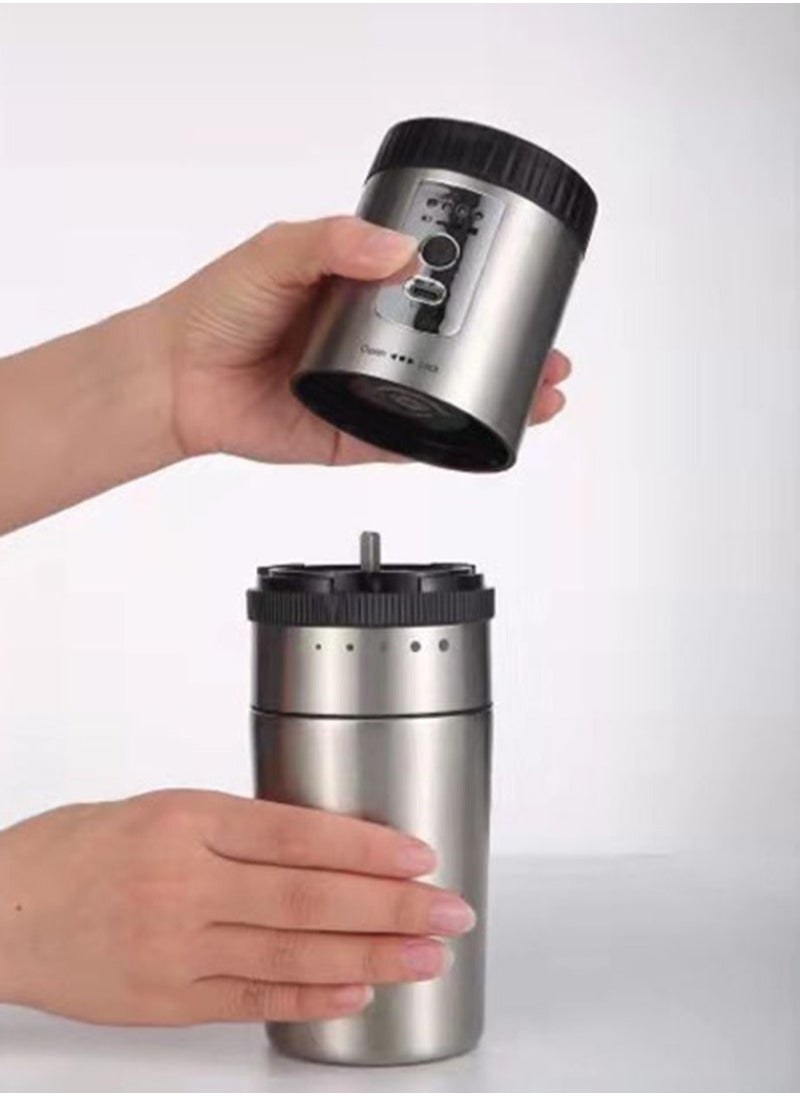 Portable Coffee Machine Mini Grinding and Coffee Maker with Stainless Steel Mug