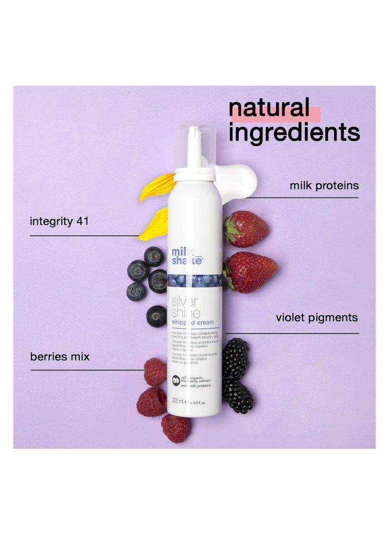 Silver Shine Whipped Cream No-Rinse Creamy Conditioning Foam, 6.8 Fl Oz