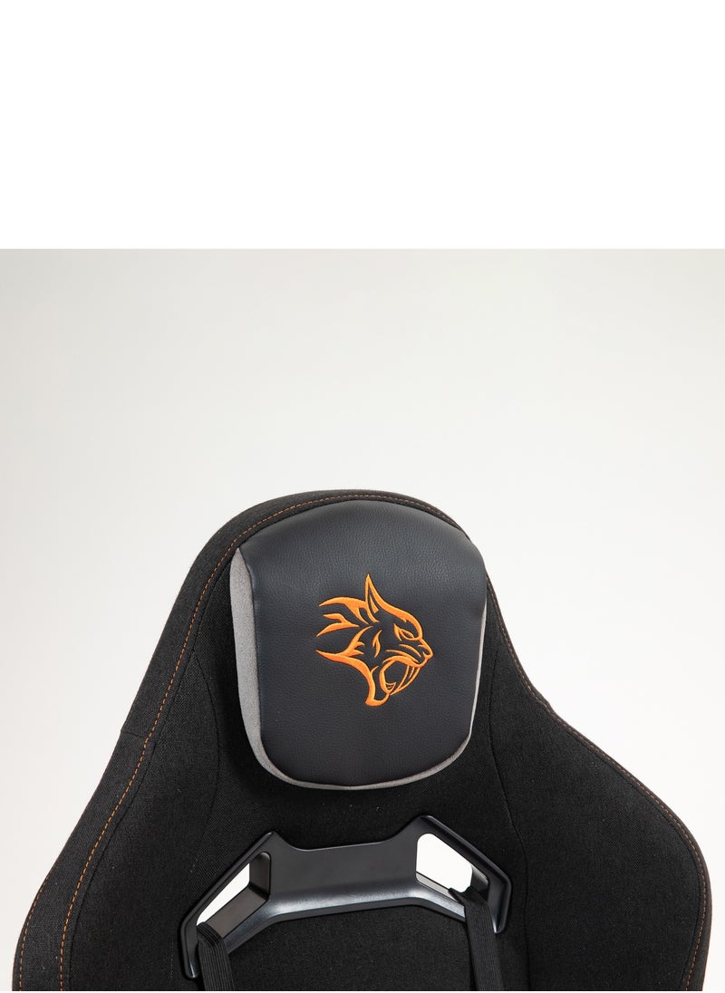 Professional Gaming Chair with Molded Foam Seats and Class 4 Gas Lift and 2D Armrest, Lumbar Pillow, Headrest, Ergonomic Design, Comfortable & Durable Gaming Chair - Black