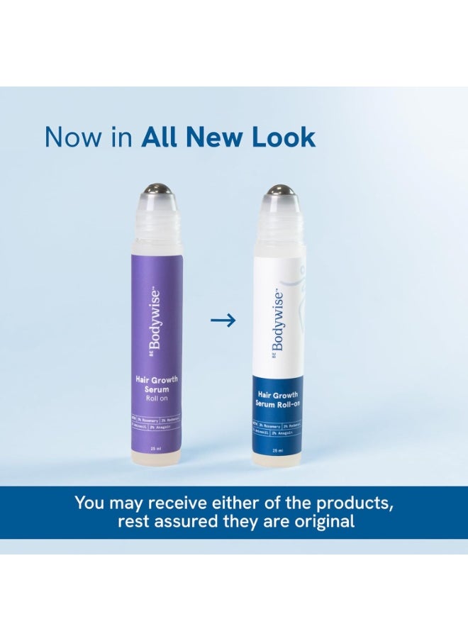 Rosemary Hair Growth Serum  Roll On  25ml   3% Redensyl 2% Aminexil and 2% Anagain   Thicker and Stronger Hair Growth Prevents Hair Fall and Stimulates Hair Follicles   For All Hair Types
