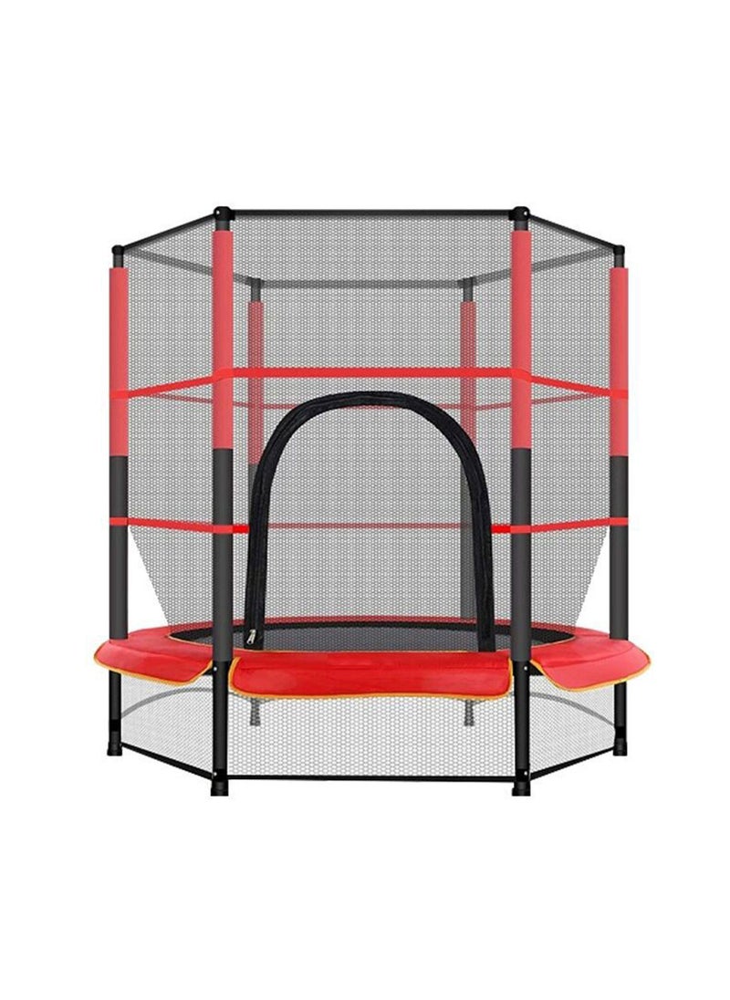 Trampoline for Kids Indoor & Outdoor Small Toddler Trampoline with Basketball Hoop, Safety Enclosure, Trampoline with Net Baby Trampoline Toys