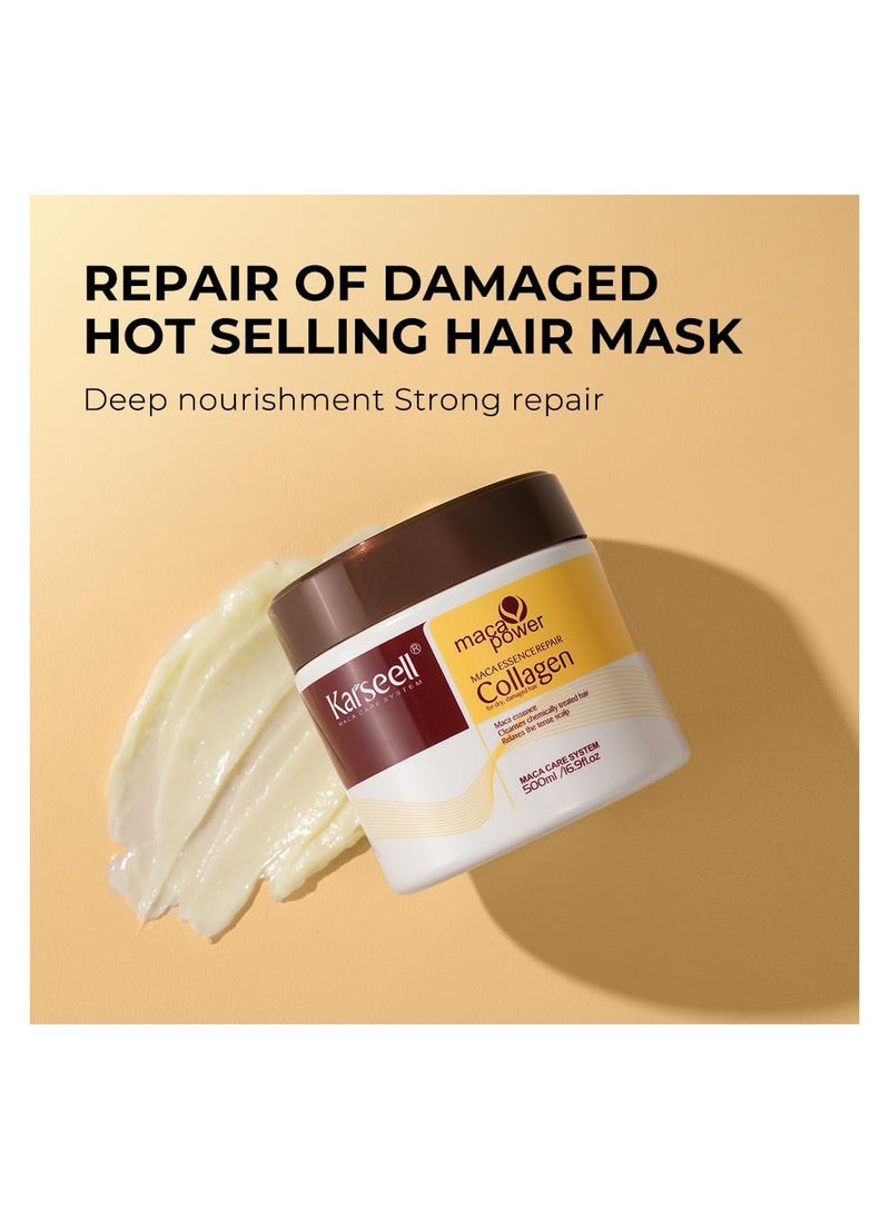 Karseell Collagen Hair Mask For Dry Damaged Hair All Hair Types 500ml