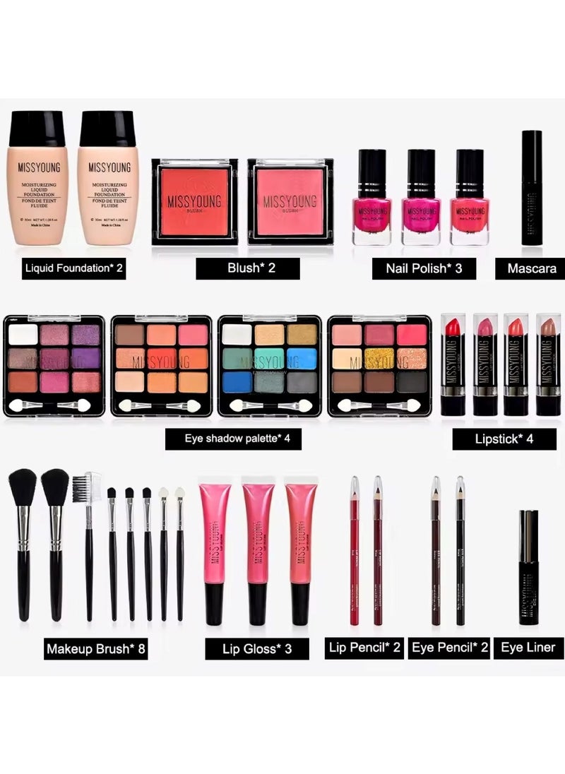 All-in-One Professional Makeup Kit Set Pink