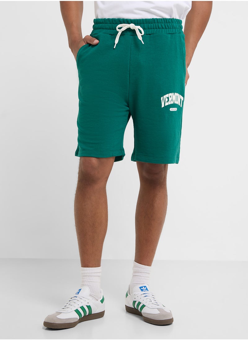 Jpstkane Jjbradley Logo Print  Drawstring Shorts