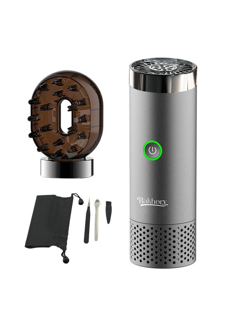 Bakhoor Oud Incense Burner, USB Type C Electric Rechargeable Portable Incense Comb for Car & Home, Fragrance