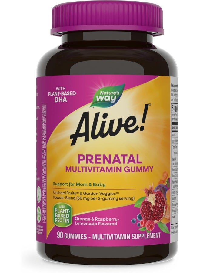 Alive! Prenatal Multivitamin 90 Gummies Packaging May Vary