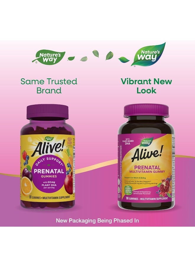 Alive! Prenatal Multivitamin 90 Gummies Packaging May Vary