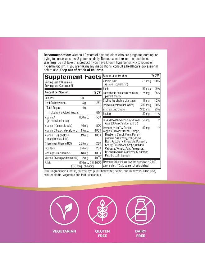 Alive! Prenatal Multivitamin 90 Gummies Packaging May Vary