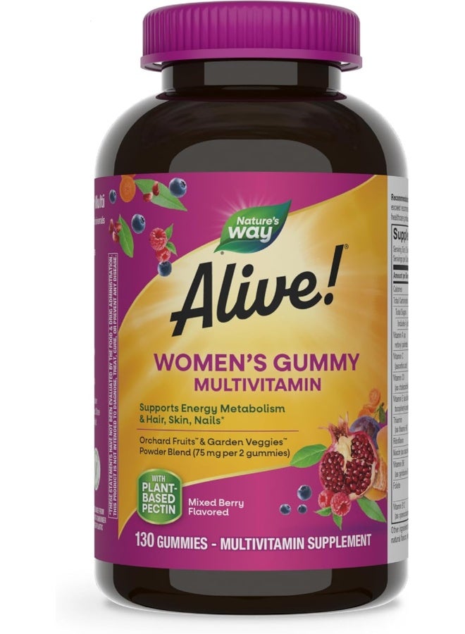 Women's Multivitamin, Mixed Berry Flavored 130 Gummies Packaging May Vary