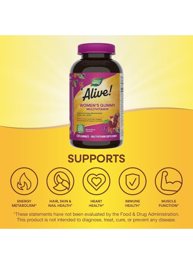 Women's Multivitamin, Mixed Berry Flavored 130 Gummies Packaging May Vary