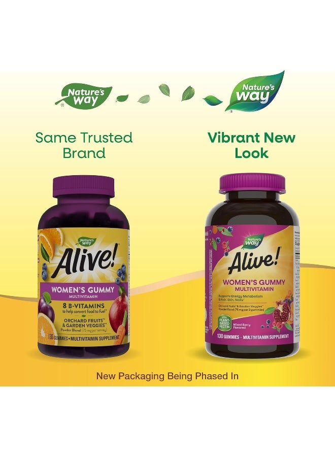 Women's Multivitamin, Mixed Berry Flavored 130 Gummies Packaging May Vary