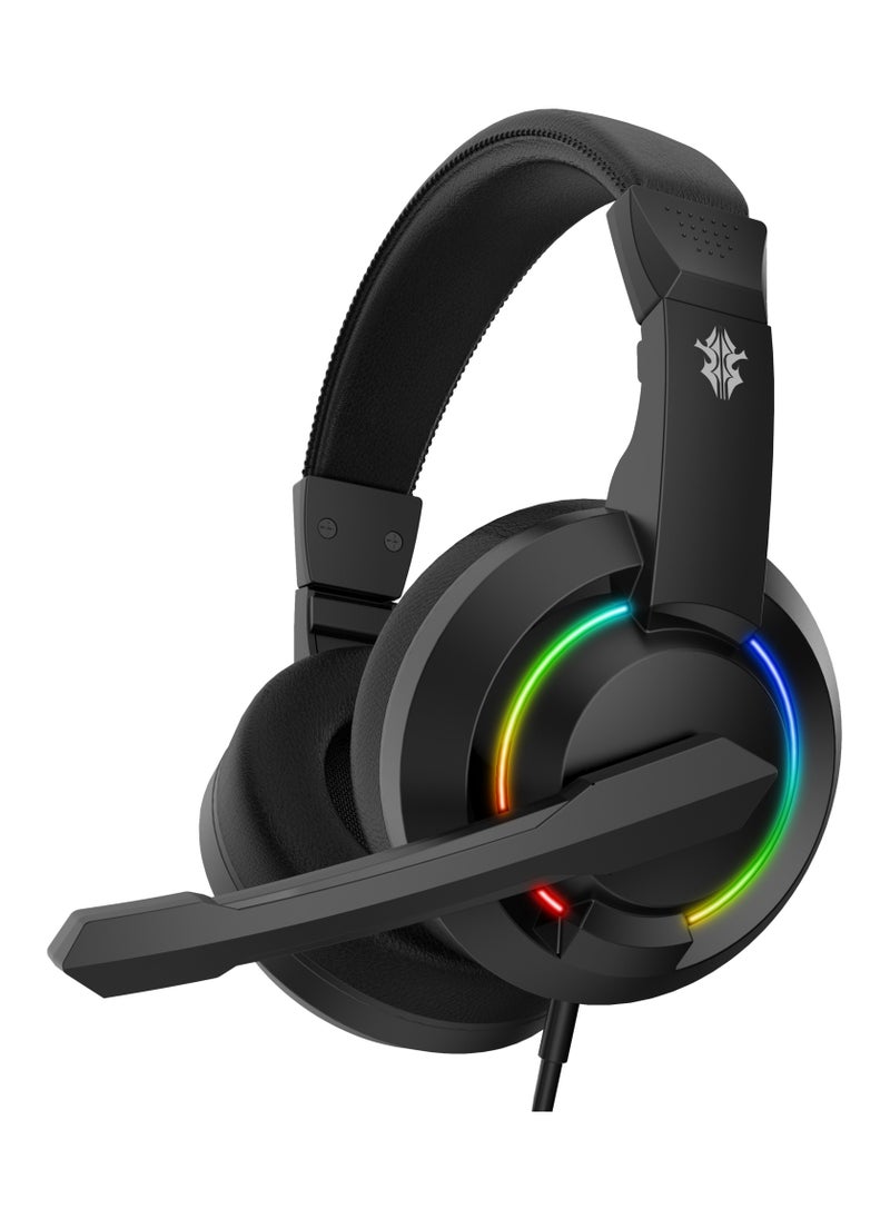 4 in 1 Gaming Kit with Keyboard / Head phone / Mouse and Mouse Pad / Windows and Linux Compatibility / 13 RGB Light Mode / Gaming Combo Set- Black