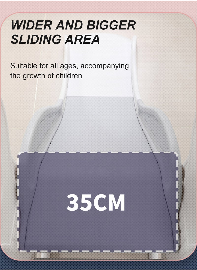 4 in 1 Kids Slide and Swing Set, Indoor/Outdoor Playground for Kids Baby with Basketball Hoop, Climber Slide Toddlers Playset for Boys and Girls Backyard Playground