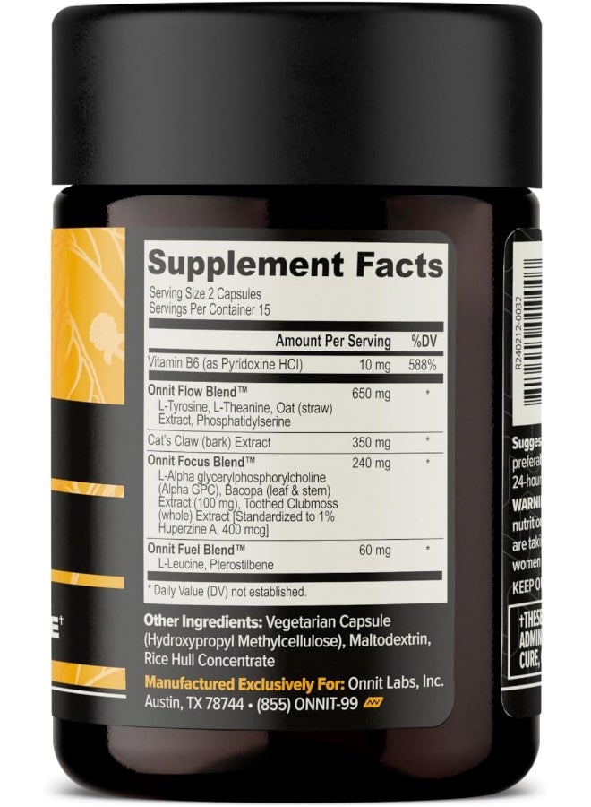 Alpha Brain Booster Supplement, 30 Capsules Packaging May Vary