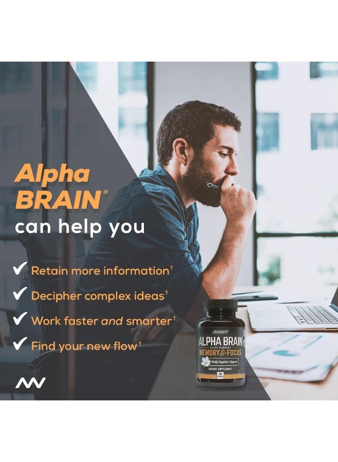 Alpha Brain Booster Supplement, 30 Capsules Packaging May Vary