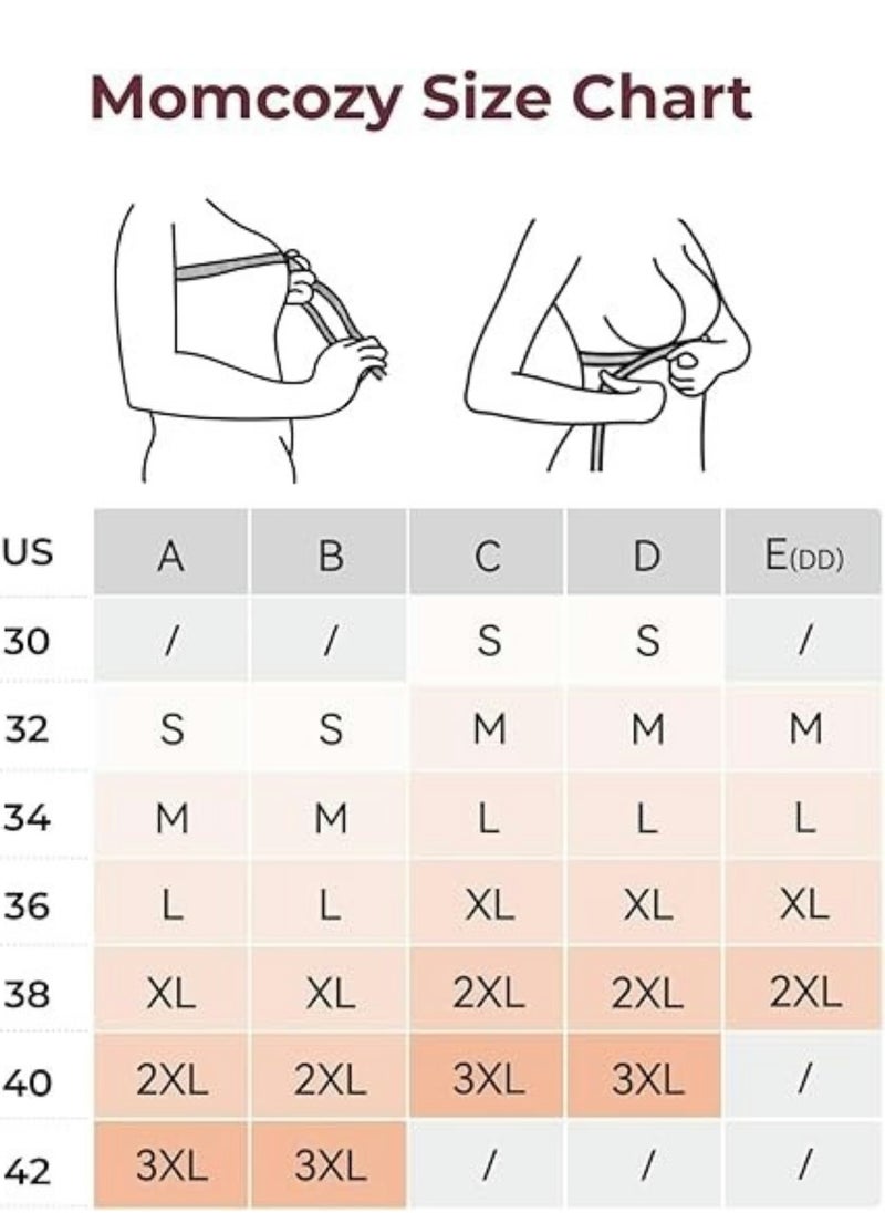 Nursing Bras for Breastfeeding, Seamless Ultra Comfort Maternity Bra, Natural Shape, Pregnancy Sleep Bralette