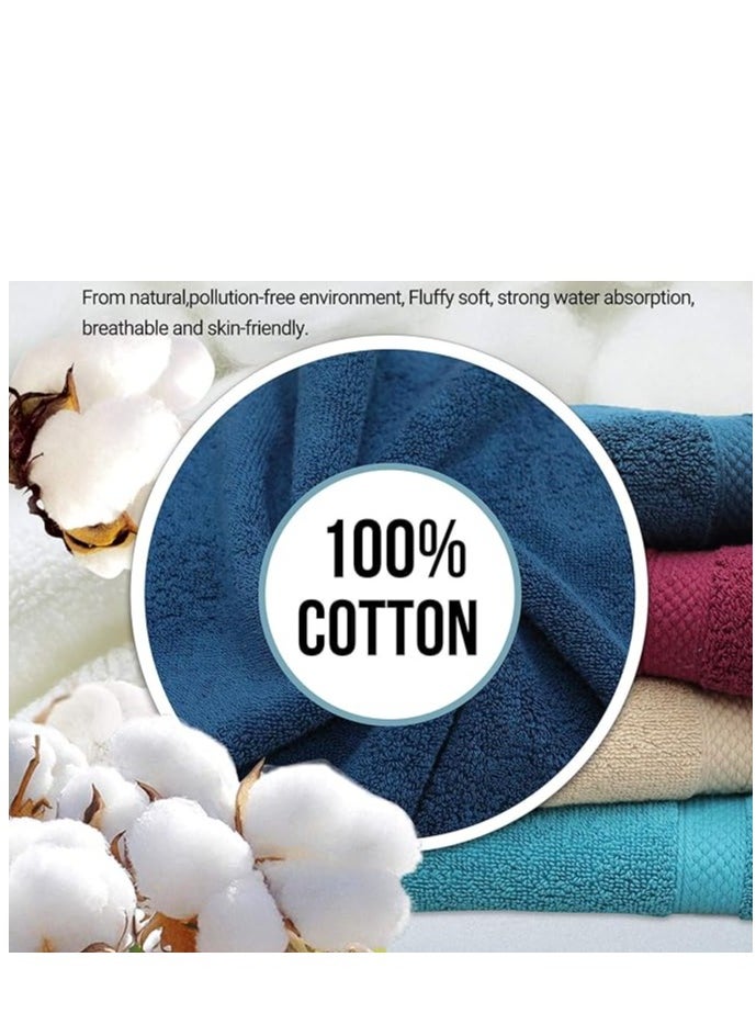 Towel Set Luxury Hotel Quality 600 GSM Genuine Combed Cotton, Super Soft & Absorbent Family Bath Towels 6 Piece Set -  2 Bath Towels, 2 Hand Towels, 2 Washcloths - Sage Green