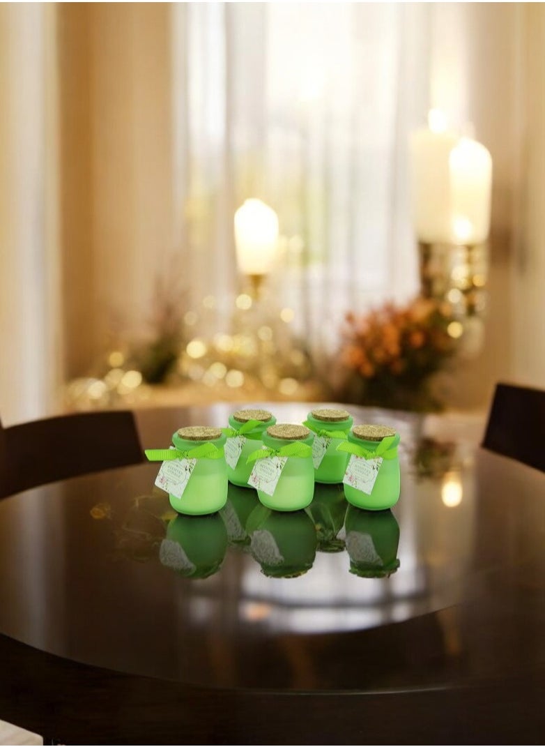 12-Piece Luxury Jar Scented Candle Set (7.5 x 5cm) Green