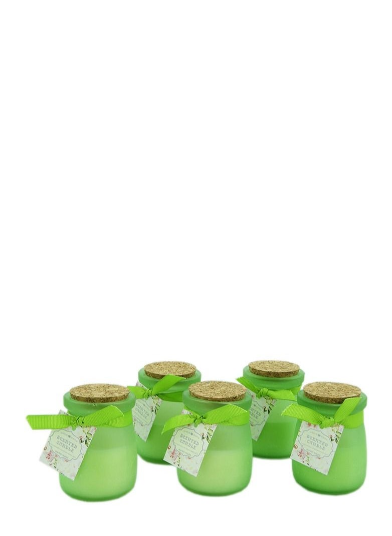 12-Piece Luxury Jar Scented Candle Set (7.5 x 5cm) Green