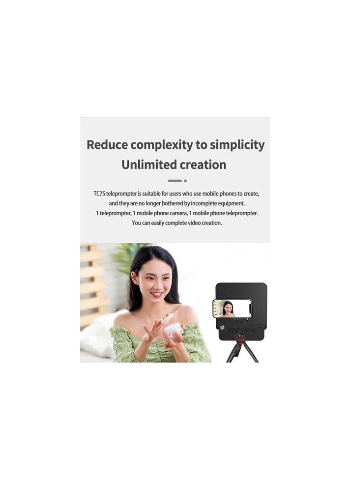 LENSGO TC7S Portable Teleprompter for Smartphones