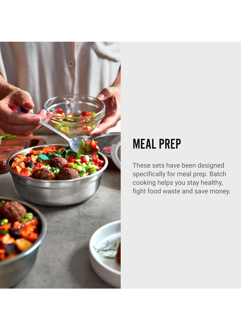 Microwave Safe Stainless Steel Food Bowl 950ml